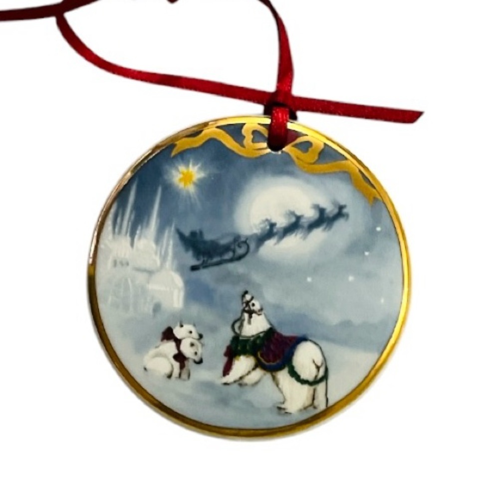 Vintage Set 7 of Bing and Grondahl Christmas Ornaments Santa Claus Collection - Picture 5 of 16